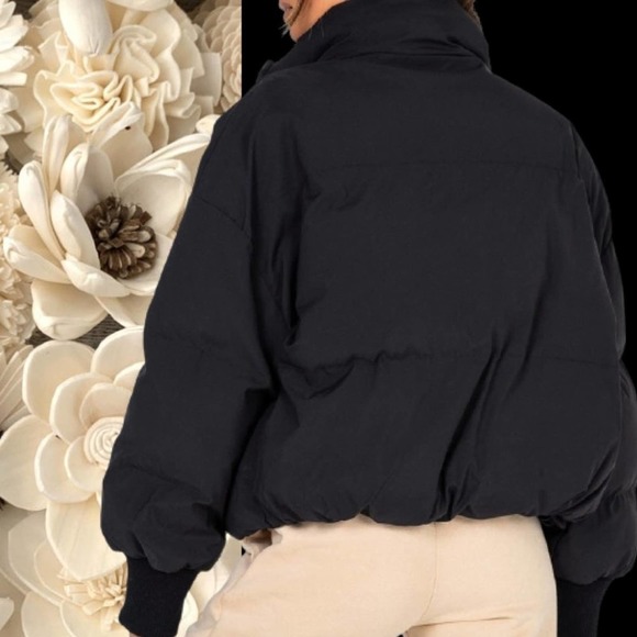 Princess Polly ABE Puffer Jacket Black Eco Size 6 - Picture 7 of 7